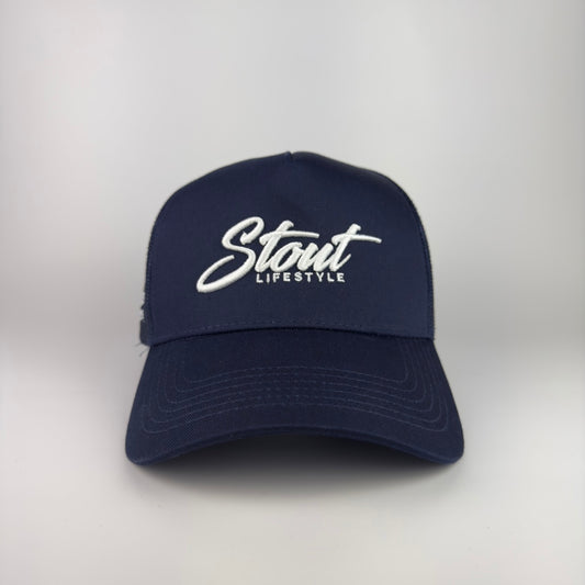 "Austin Logo" Structured Mesh Hat (Navy)