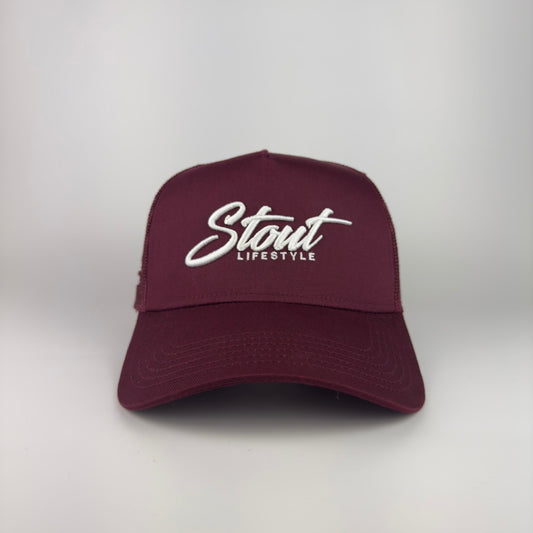 "Austin Logo" Structured Mesh Hat (Maroon)