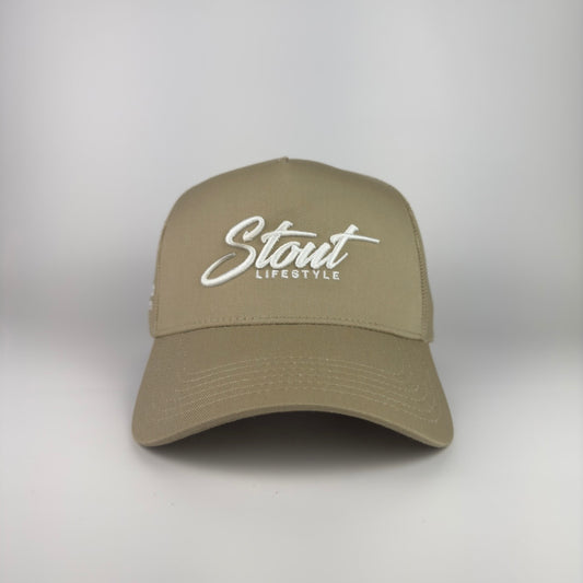 "Austin Logo" Structured Mesh Hat (Tan)