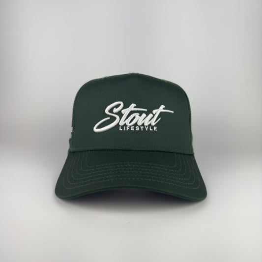 "Austin Logo" Structured Canvas Hat (Green)