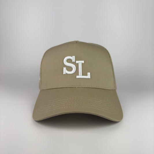 "SL" Structured Mesh Hat (Tan)