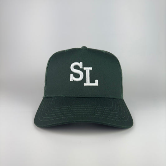 "SL" Structured Mesh Hat (Green)