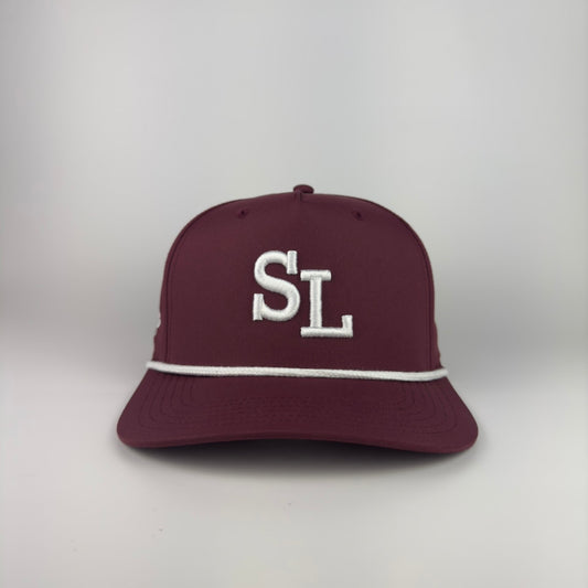 "SL" Athletic Rope Hat (Maroon)