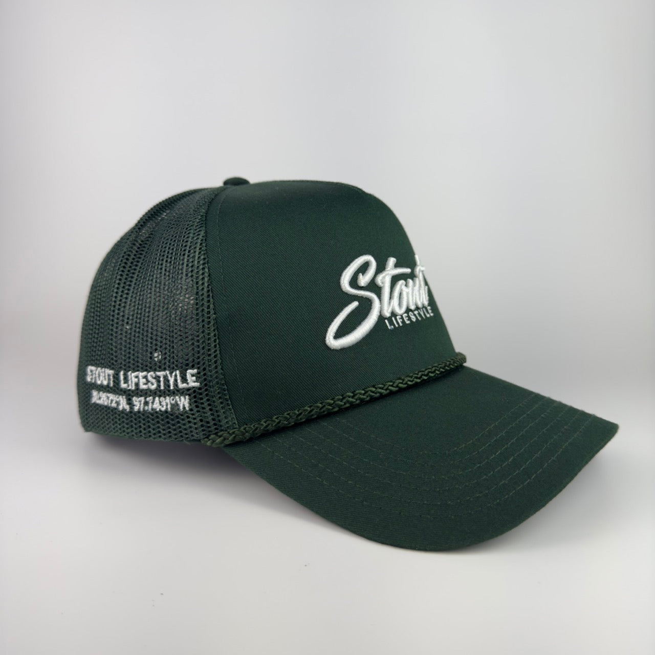 "Austin Logo" Mesh Rope Hat (Green)