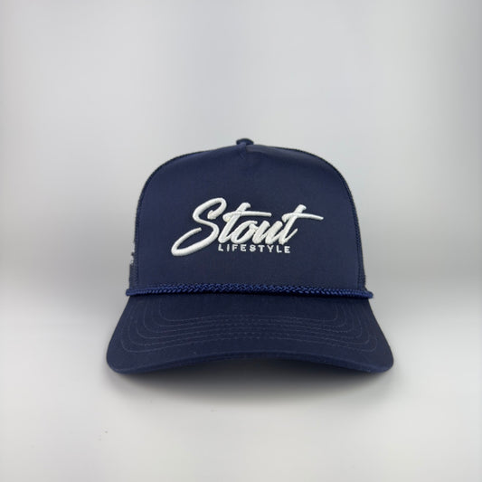 "Austin Logo" Mesh Rope Hat (Navy)