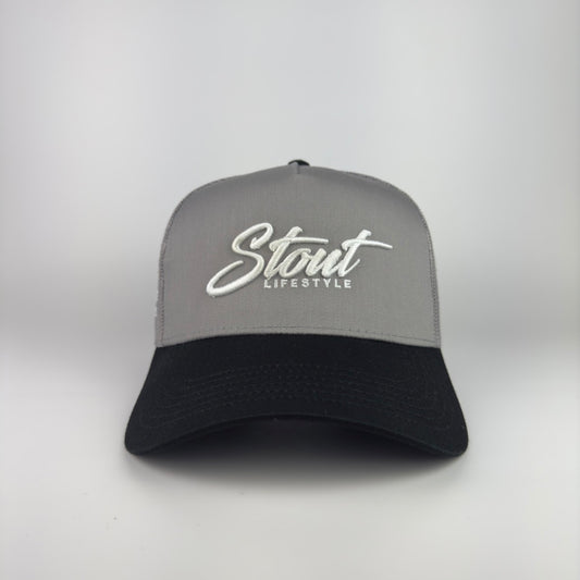 "Austin Logo" Structured Mesh Hat (Gray/Black)